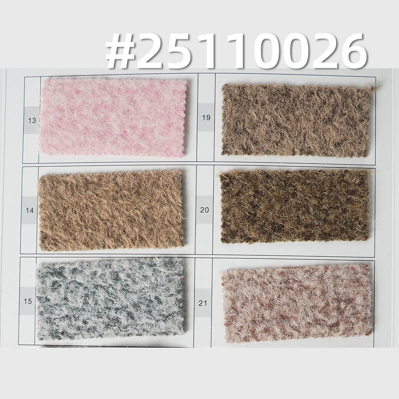 Vermeer Style Cationic Wool-like Knit | 385g/m2(580g/m) Heavyweight Two-Tone Fabric | For Winter Coats & Hats