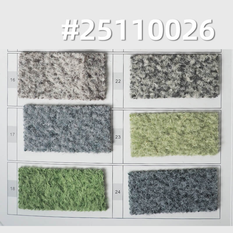 Vermeer Style Cationic Wool-like Knit | 385g/m2(580g/m) Heavyweight Two-Tone Fabric | For Winter Coats & Hats