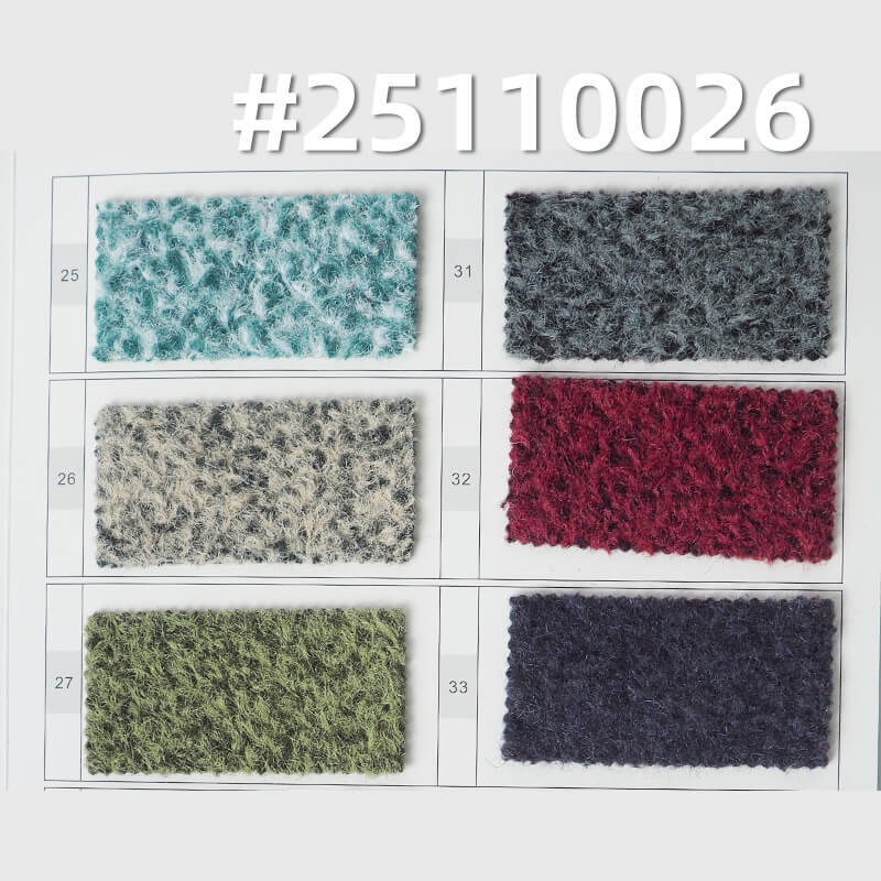 Vermeer Style Cationic Wool-like Knit | 385g/m2(580g/m) Heavyweight Two-Tone Fabric | For Winter Coats & Hats