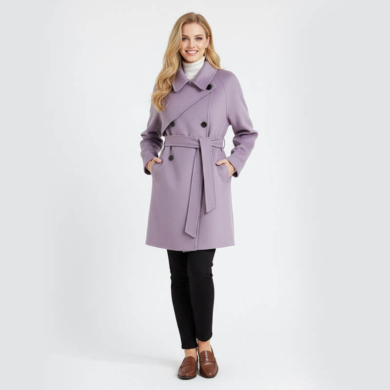 Double-sided Minky Fleece Fabric | 385g/m2(580g/m) Heavyweight Polyester Knit | For Cozy Coats & Hats