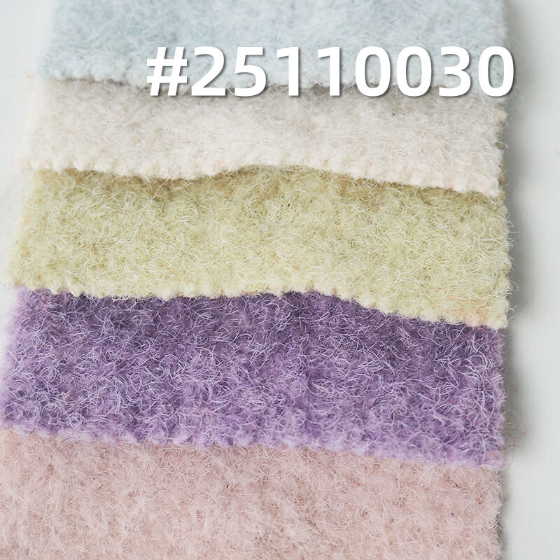 Double-sided Minky Fleece Fabric | 385g/m2(580g/m) Heavyweight Polyester Knit | For Cozy Coats & Hats