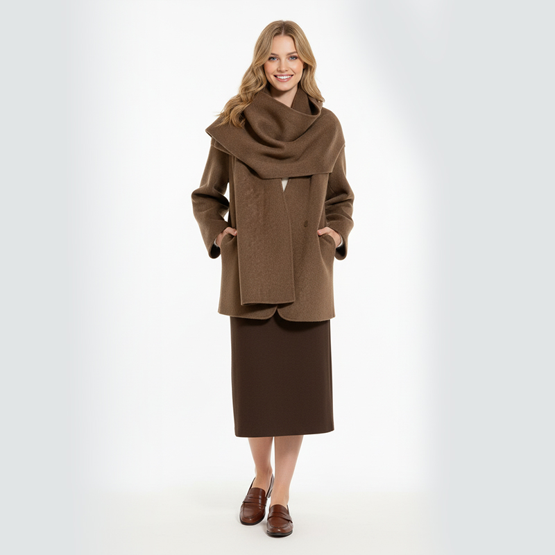 Double-sided Minky Fleece with Metallic Yarn | 385g/m2(580g/m) Heavyweight Polyester Knit | For Luxury Coats & Hats