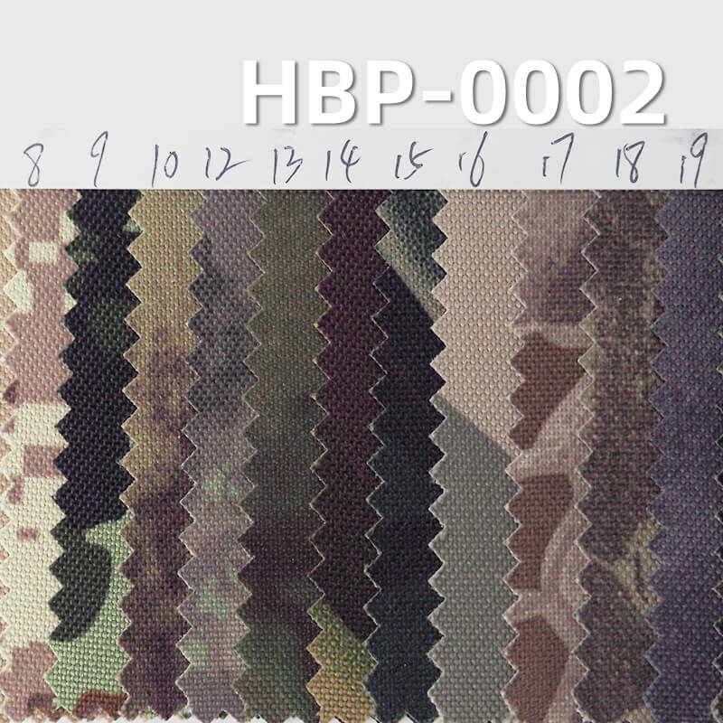 900D*600D Polyester Oxford | 370g/m2 Heavy-Duty Camouflage Print | PVC Coated & Waterproof | For Backpacks & Luggage