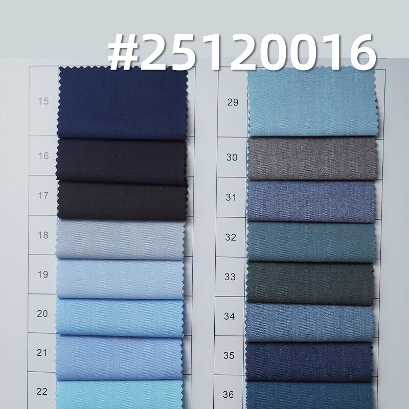 Stretch Polyester Bamboo Blend | 145g/m2 Twill (LHT) Weave| Fine Twill Fabric for Shirts, Skirts & Blouses