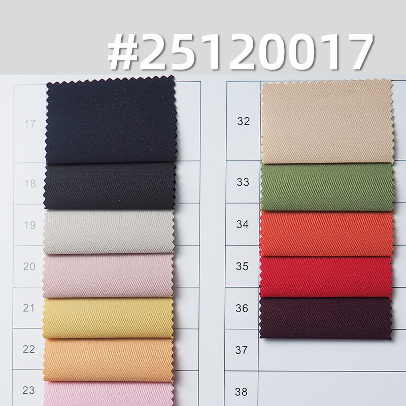 Stretch Polyester Bamboo Blend | 140g/m2 Lightweight Twill | Fine Twill Fabric for Shirts, Skirts & Blouses