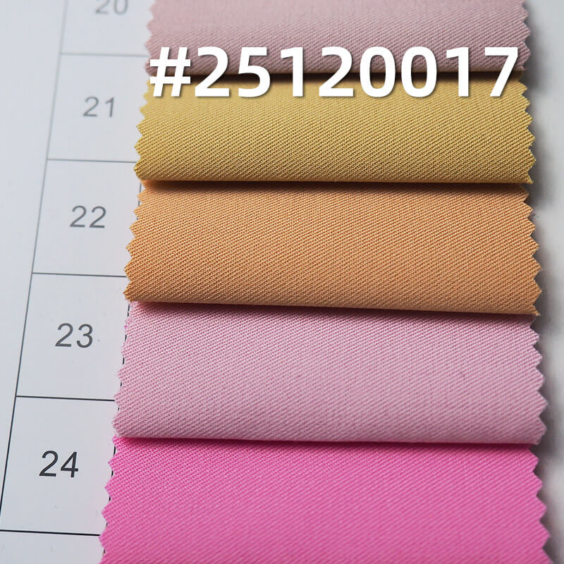 Stretch Polyester Bamboo Blend | 140g/m2 Lightweight Twill | Fine Twill Fabric for Shirts, Skirts & Blouses