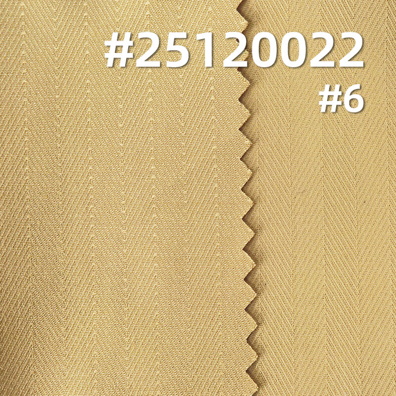 Stretch Bamboo Blend Herringbone Fabric | 140g/m Lightweight Woven Textile | For Premium Shirts, Skirts & Uniforms