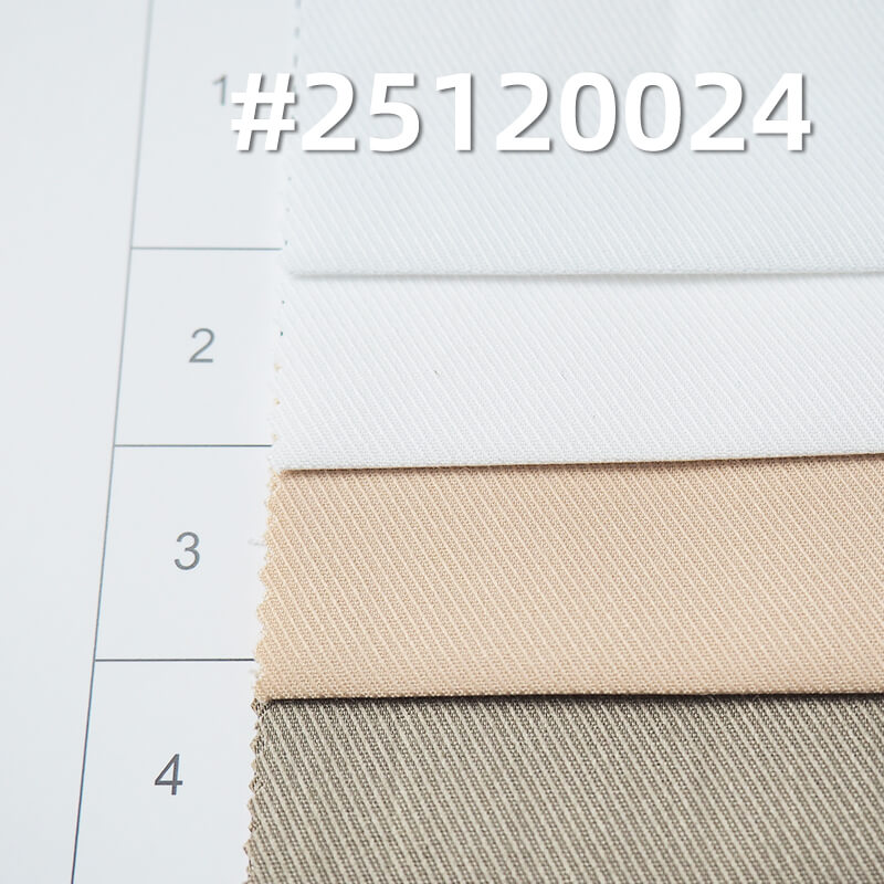 Stretch Bamboo Blend Cavalry Twill | 140g/m2 Lightweight Woven Textile | For Premium Shirts, Skirts & Uniforms