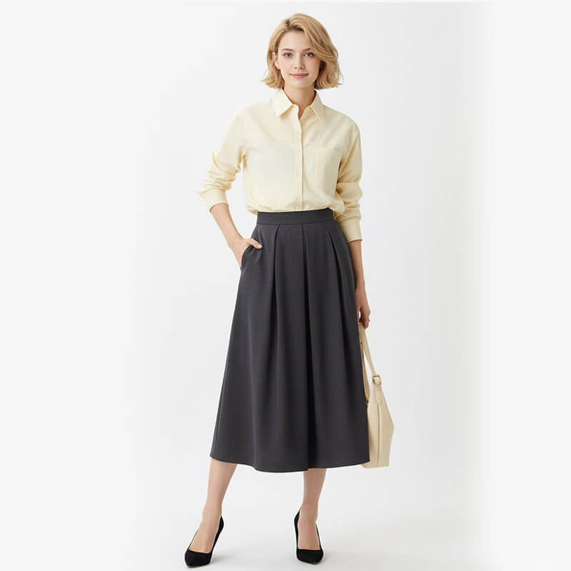 Stretch Cotton Nylon Cavalry Twill | 120g/m2 Lightweight Woven Textile | For Premium Shirts, Skirts & Uniforms