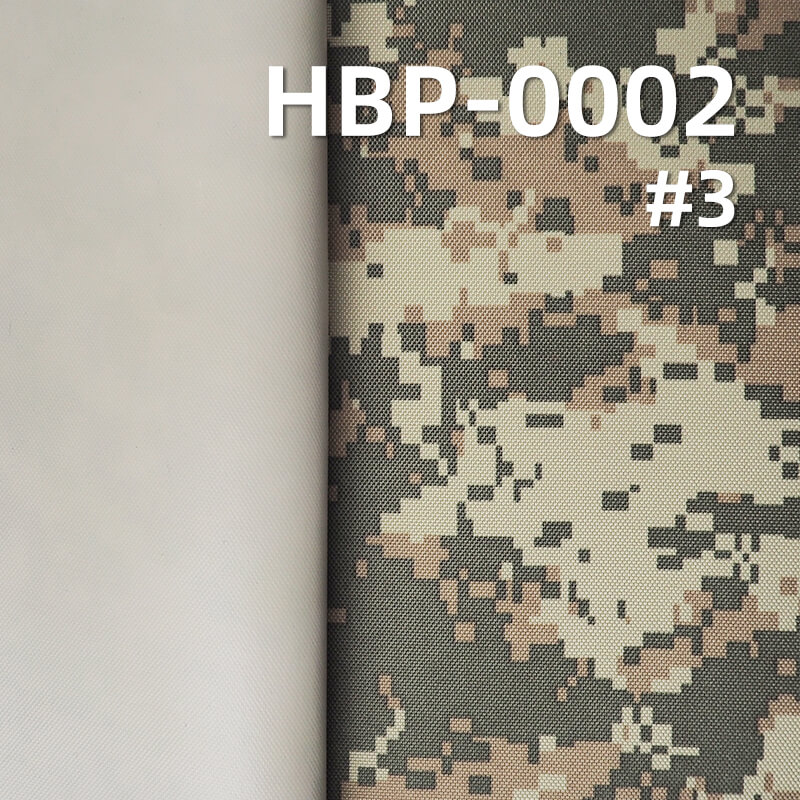 900D*600D Polyester Oxford | 370g/m2 Heavy-Duty Camouflage Print | PVC Coated & Waterproof | For Backpacks & Luggage