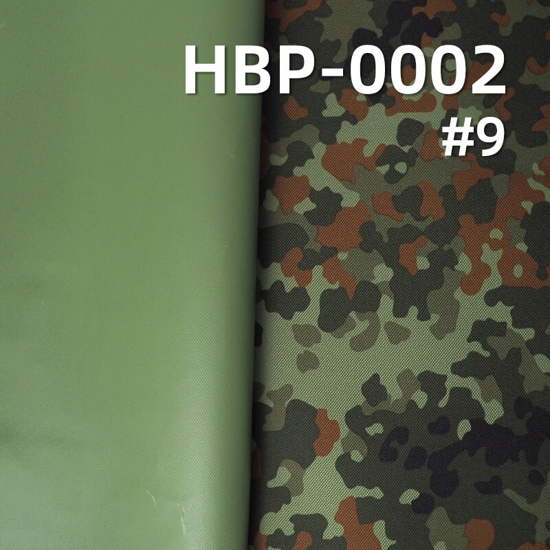 900D*600D Polyester Oxford | 370g/m2 Heavy-Duty Camouflage Print | PVC Coated & Waterproof | For Backpacks & Luggage