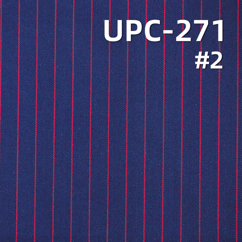 100% Cotton Yarn-Dyed Stripe Fabric | 8.5oz Lightweight LHT Twill | For Skirts & Shirting