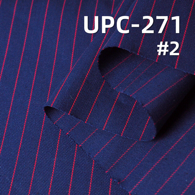 100% Cotton Yarn-Dyed Stripe Fabric | 8.5oz Lightweight LHT Twill | For Skirts & Shirting