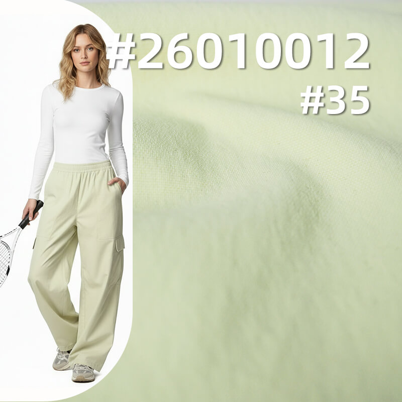 Anta Oxford Stripe | 245g/m2 Nylon Stretch Thermal Fabric | Anti-static | Windbreaker Casual Pants Fabric