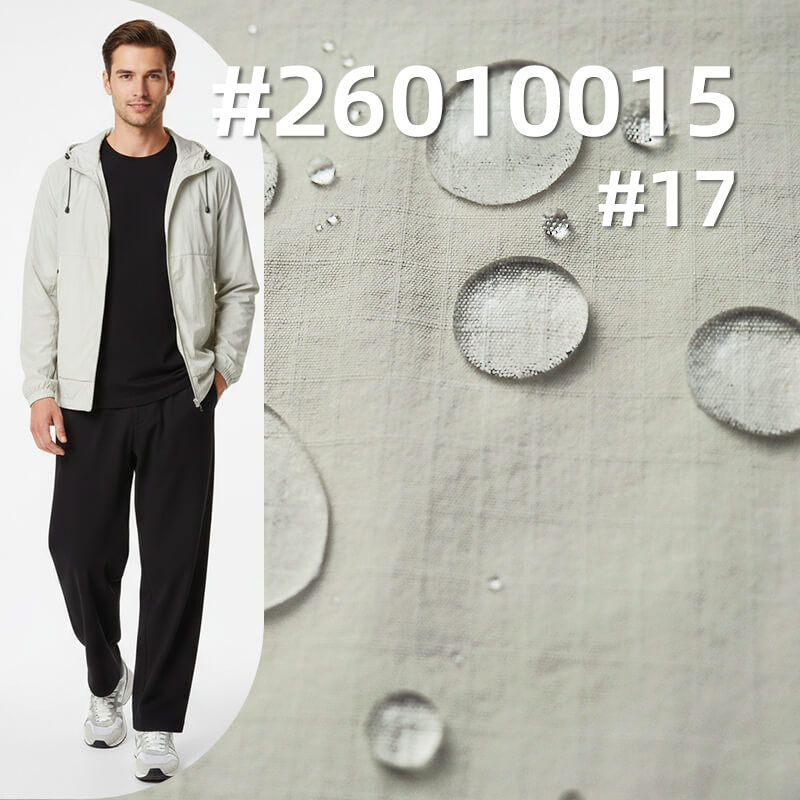 Matte Double-Grid Fabric | 150g/m2 Nylon Spandex Ripstop Dyed Fabric | Waterproof | Instant Cool-Touch | Fabric for Outdoor Jackets & Windbreakers