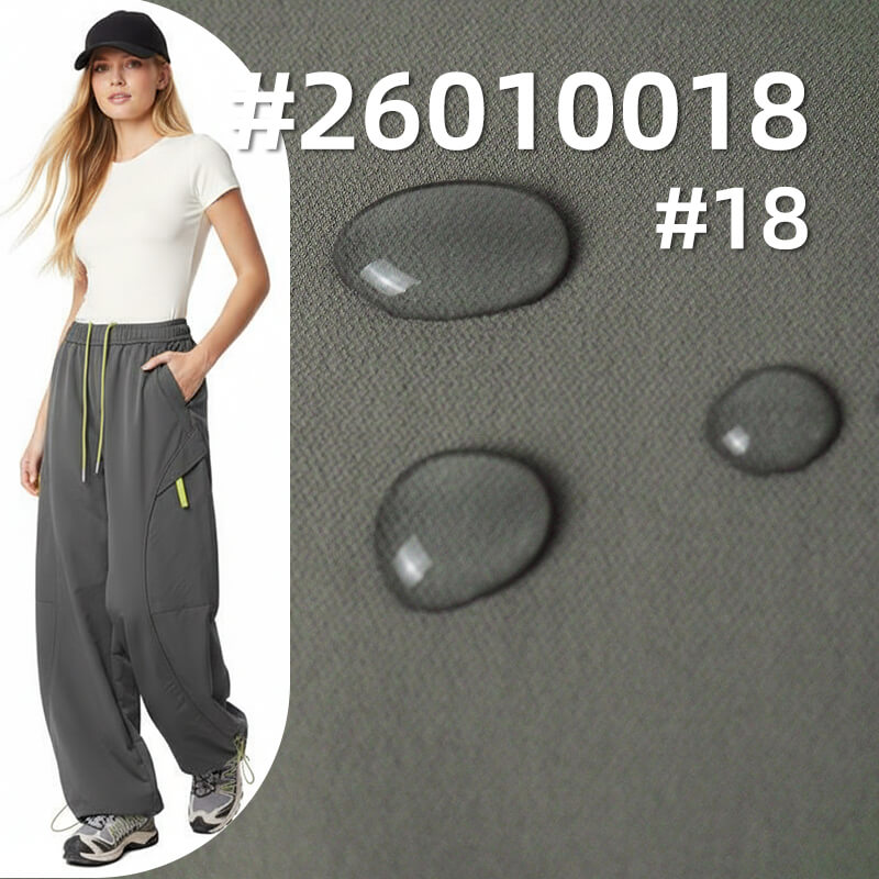 Nylon Spandex Crinkle Fabric | 165g/m2 Dyed Fabric | Waterproof | Abrasion-Resistant | Cool-Touch | Fabric for Outdoor & Sportswear