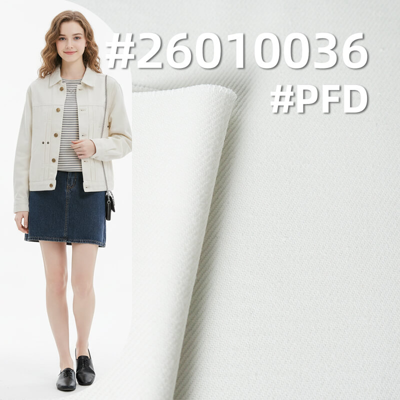 100% Cotton Twill Denim|10.9oz Semi-Bleached Denim|Fashion White Denim|Denim Shirt & Skirt Fabric
