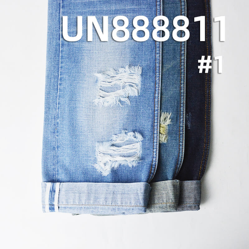 100% Cotton Warp & Weft Slub Selvedge Denim|11.5oz Twill Denim|Jeans Skirt & Jacket Fabric