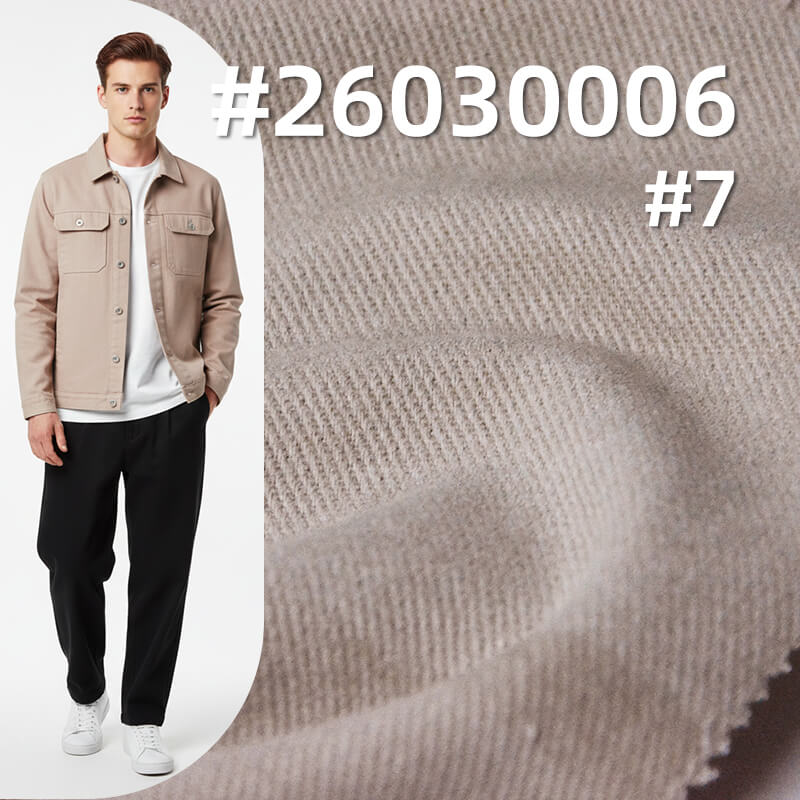 100% Cotton 10*10 Twill Drill|280g/m2 Snowflake-Effect Brushed-Back Dyed Fabric|Workwear Jacket & Pants Fabric