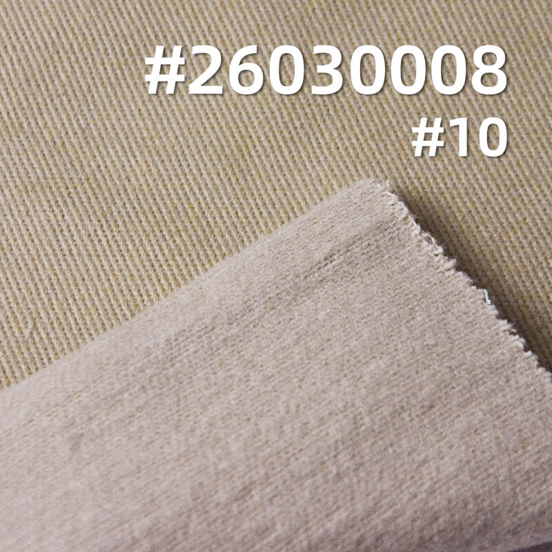 310g/m2 Cotton Stretch Dyed Fabric|10*10 Combed Twill Peached & Brushed-Back Fabric|Jacket & Workwear Pants Fabric