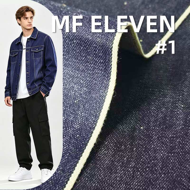 100% Cotton Heavyweight Selvedge Denim | 18.2 oz Slub Twill Denim | Fabric for Denim Jackets, Jeans & Bags