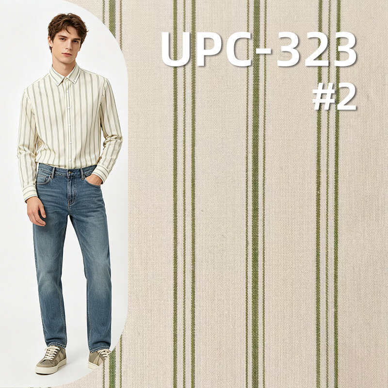 All-Cotton Yarn-Dyed Stripe Fabric | 110g/m2 Striped Plain Fabric | Fabric for Shirts & Dresses