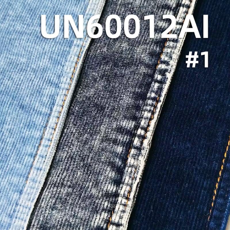  14-Wale Indigo Corduroy |380g/m2 Stretch Denim Corduroy | Fabric for Jackets & Pants