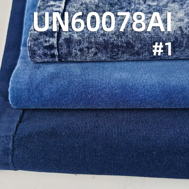 28-Wale Stretch Indigo Corduroy | 200g/m2 Denim Corduroy | Fabric for Casual Tops, Skirts & Pants