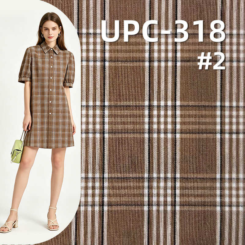 All-Cotton Yarn-Dyed Check Fabric | 110g/m2 Cotton Plain Fabric | Fabric for Plaid Shirts, Dresses & Uniforms