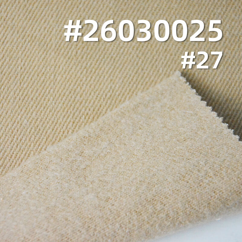100% Cotton Dyed Fabric|7S Slub Twill Drill|320g/m2 Snowflake-Effect Napped & Brushed-Back Fabric|Workwear Jacket & Pants Fabric