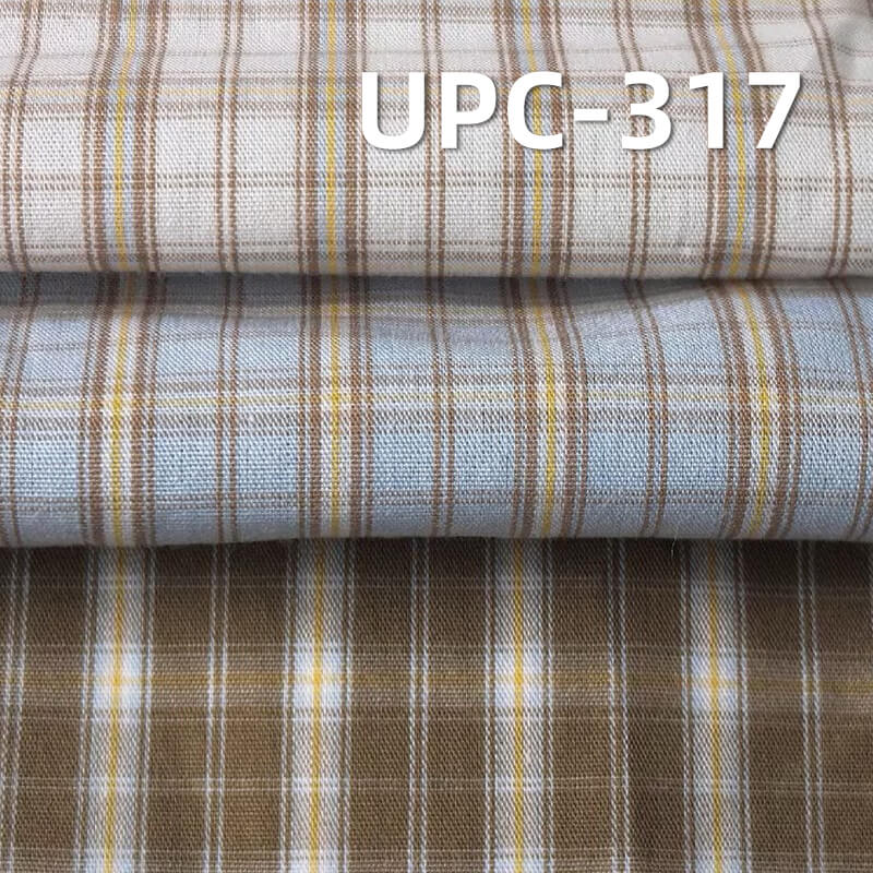Yarn-Dyed Stripe and Check Fabric | 113g/m2 Cotton Plain Fabric | Fabric for Preppy Shirts & School Uniform Skirts