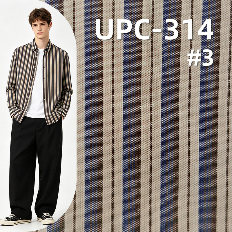 All-Cotton Yarn-Dyed Stripe Fabric | 108g/m2 Cotton Plain Fabric | Fabric for Casual Shirts & Dresses