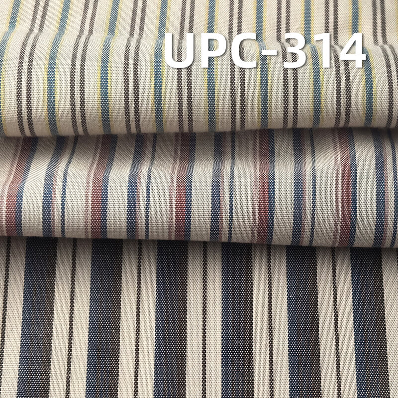All-Cotton Yarn-Dyed Stripe Fabric | 108g/m2 Cotton Plain Fabric | Fabric for Casual Shirts & Dresses