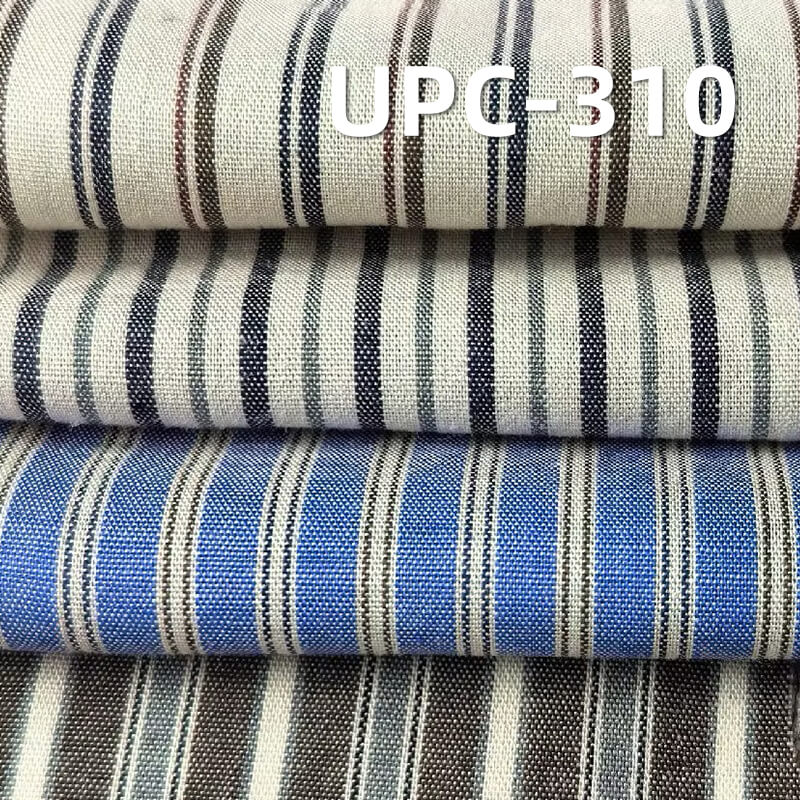 All-Cotton Yarn-Dyed Stripe Fabric | 107g/m2 Cotton Plain Fabric | Fabric for Shirts & Dresses