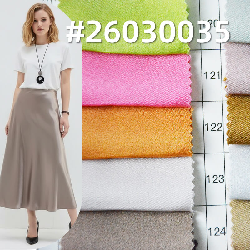 Polyester Matte Satin|140g/m2 Acetate-Look Suede-Touch Satin|Shirt Skirt & Gown Fabric