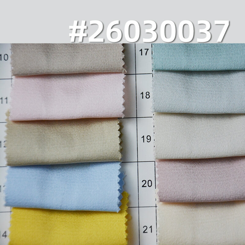 Satin Acetate-Look Linen-Texture Fabric|145g/m2 100% Polyester|Shirt Skirt & Gown Fabric
