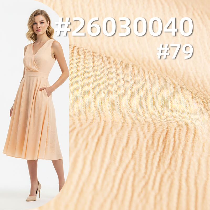 Satin Crinkle Fabric|150g/m2 Polyester Stretch Satin|Shirt Dress & Pants Fabric