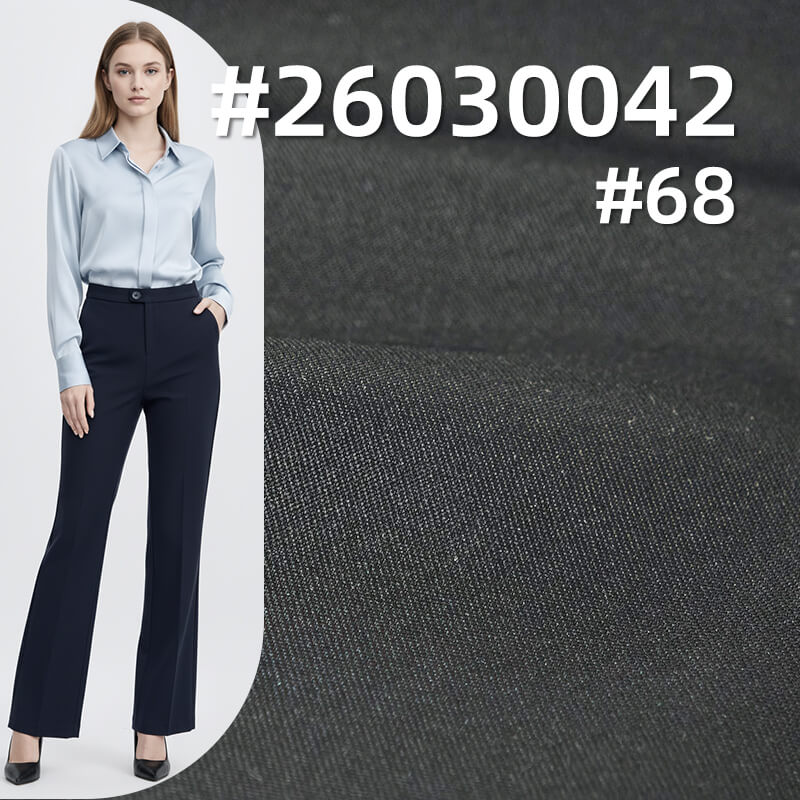 150g/m2 Polyester T8 Cotton-Like Dyed Fabric|2/2 Double-Face Twill|Pants Skirt & Business Suit Fabric