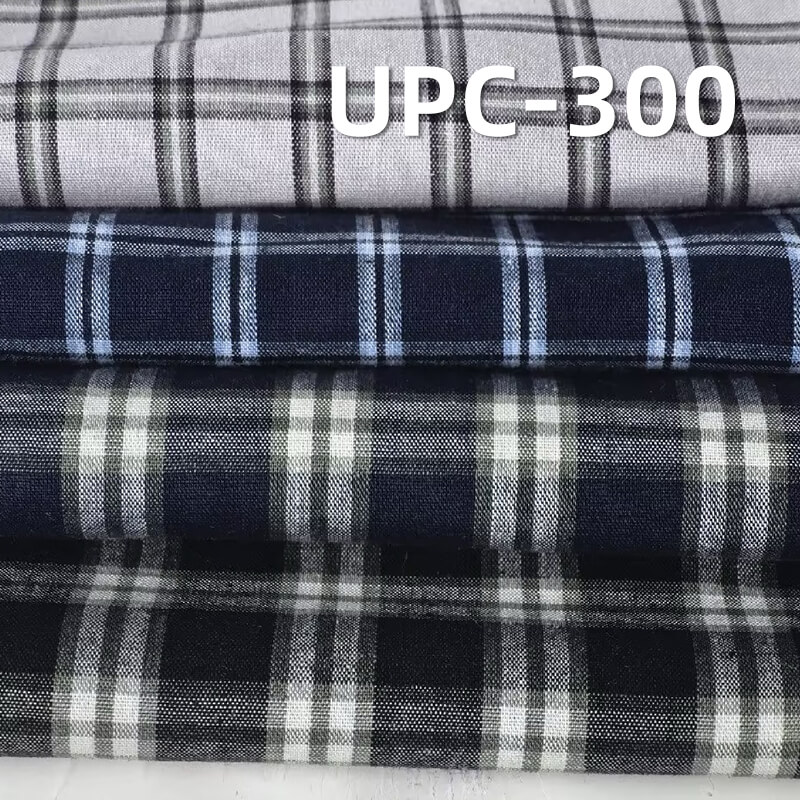 100% Cotton Yarn-Dyed Plaid Fabric |125g/m² Plain Weave Textile | Fabric for Casual Shirts & Dresses