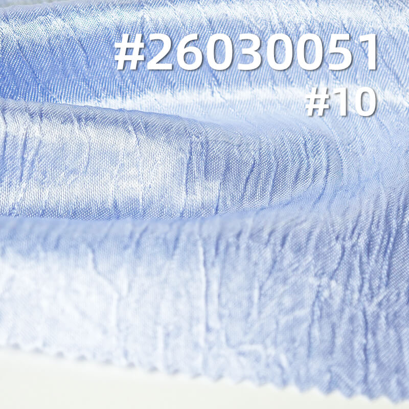 130g/m2 Polyester Satin Fabric|High-Shine Crinkle Fabric|Dress & Top Fabric