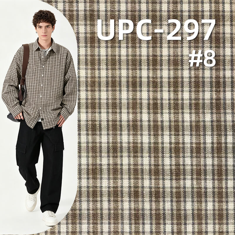 100% Cotton Yarn-Dyed Plaid Fabric | 135g/m²  Plain Weave Textile | Fabric for Shirts, Skirts & Trousers
