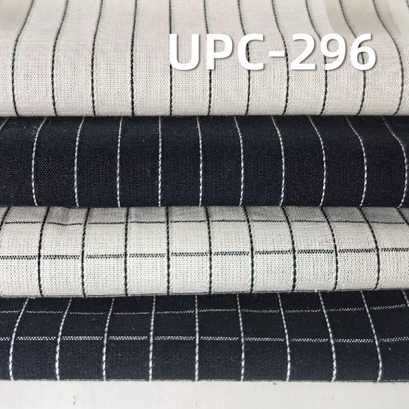 100% Cotton Yarn-Dyed Dobby Fabric | 120g/m² Striped & Plaid Textile | Fabric for Casual Shirts & Dresses