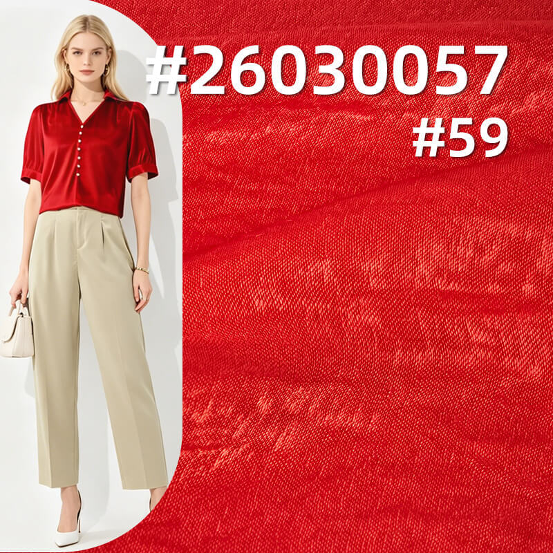 115g/m2 Polyester Satin Fabric|High-Shine Suede-Touch Finish|Shirt Gown & Skirt Fabric