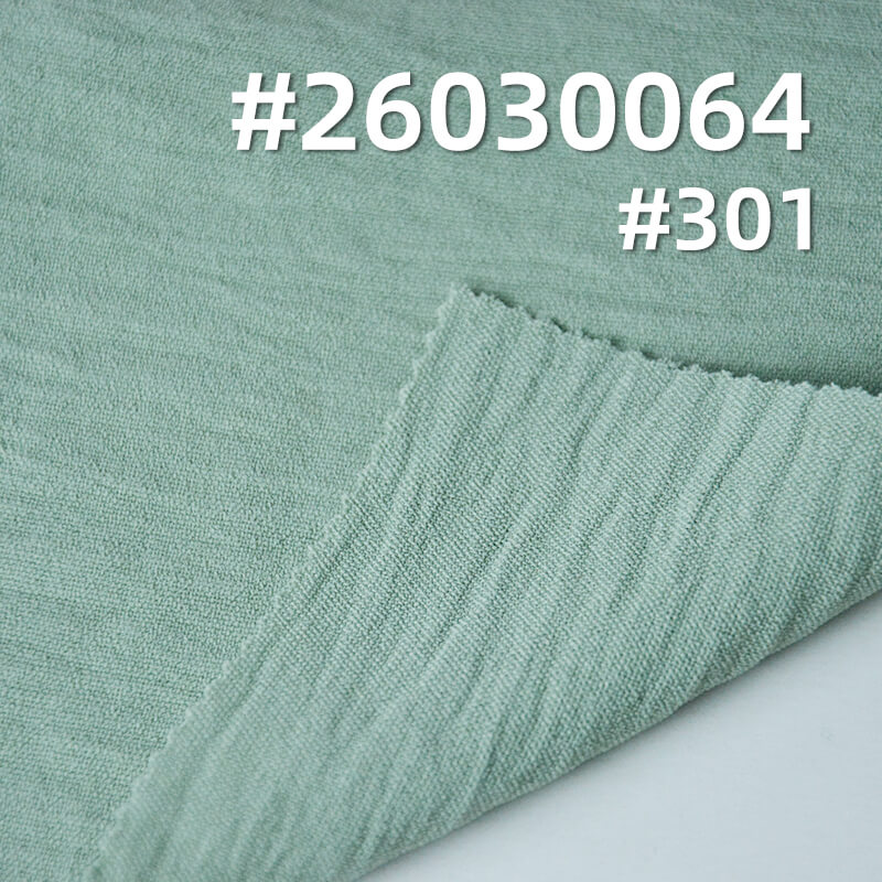 160g/m2 Polyester Plain Weave Crinkle Dyed Fabric|Top Dress & Pants Fabric