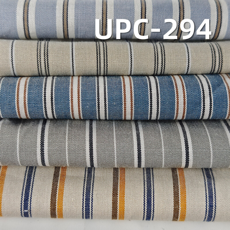 100% Cotton Yarn-Dyed Striped Fabric |117g/m² Plain Weave Textile | Fabric for Casual Shirts & Dresses