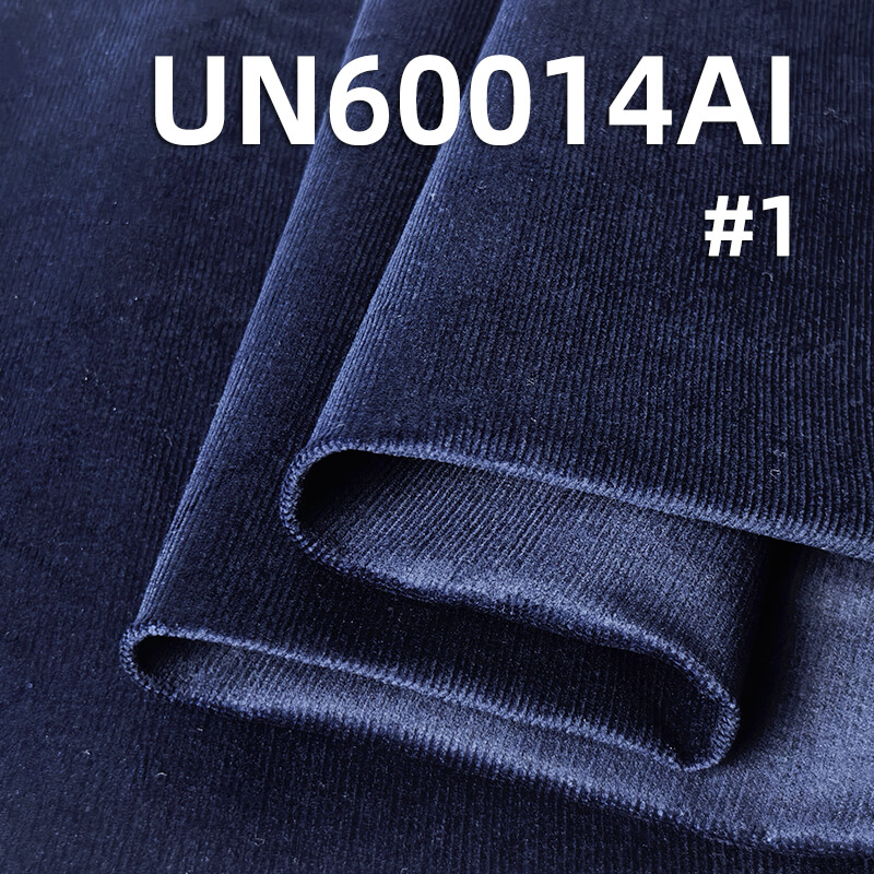 315g/m² Stretch Indigo Denim Corduroy | 21-Wale Elastic Textile | Fabric for Trousers, Skirts & Jackets