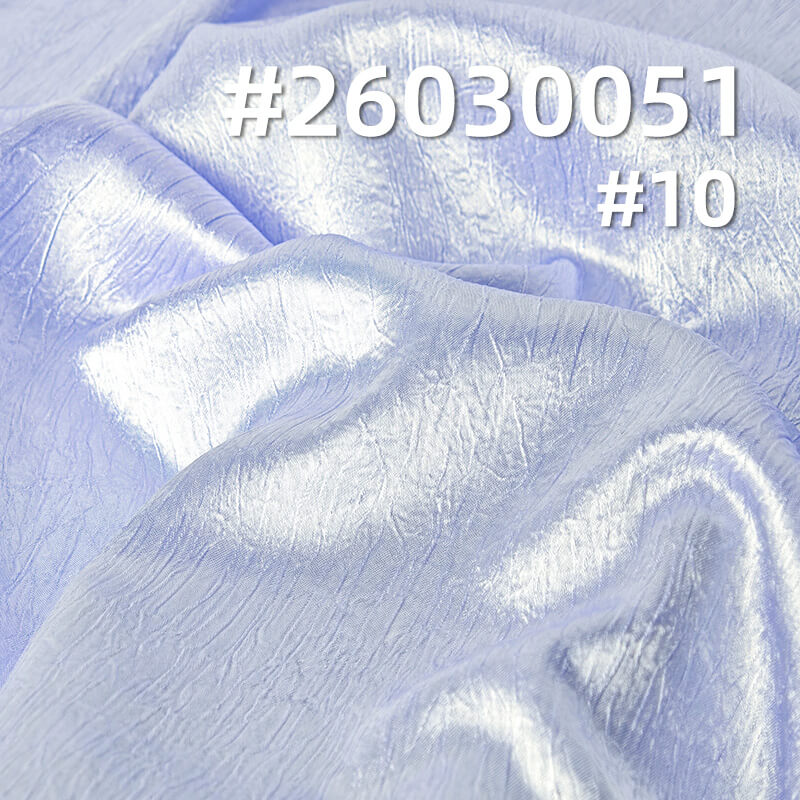 130g/m2 Polyester Satin Fabric|High-Shine Crinkle Fabric|Dress & Top Fabric