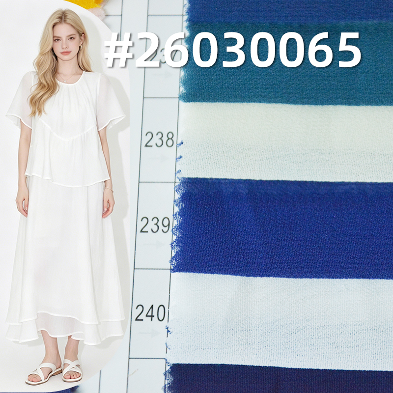 85g/m2 Polyester Plain Weave Dyed Fabric|Pearl Chiffon|Top & Skirt Fabric