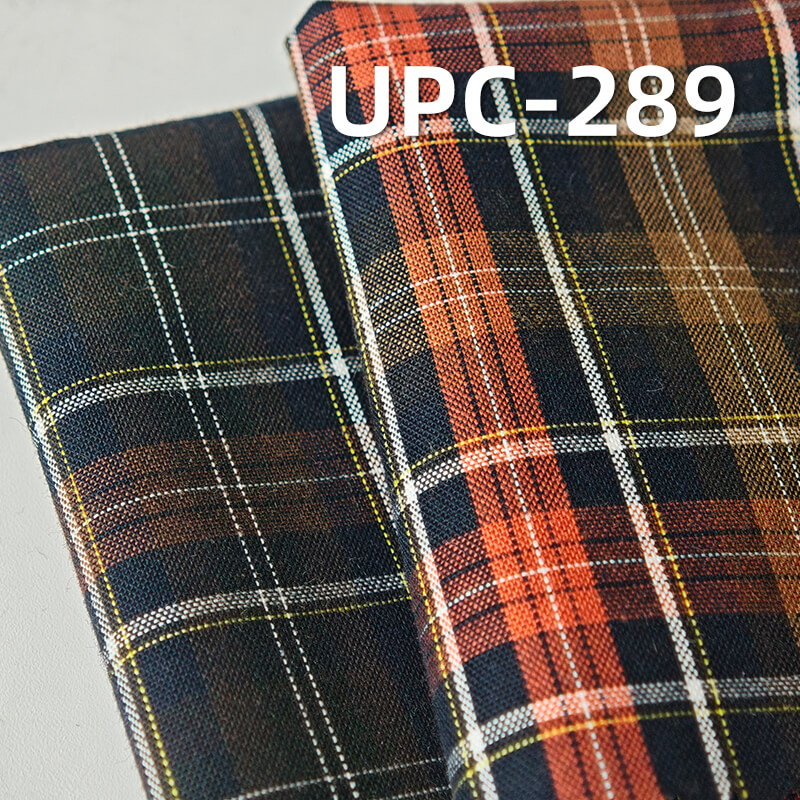 100% Cotton Yarn-Dyed Plaid Fabric |120g/m² Plain Woven Textile | Fabric for Shirts, Skirts & Trousers