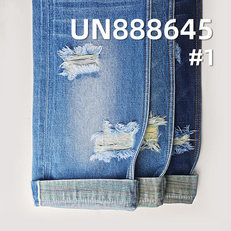 100% Cotton Slub Selvedge Denim Twill Color Bottom 32/33" 12oz UN888645
